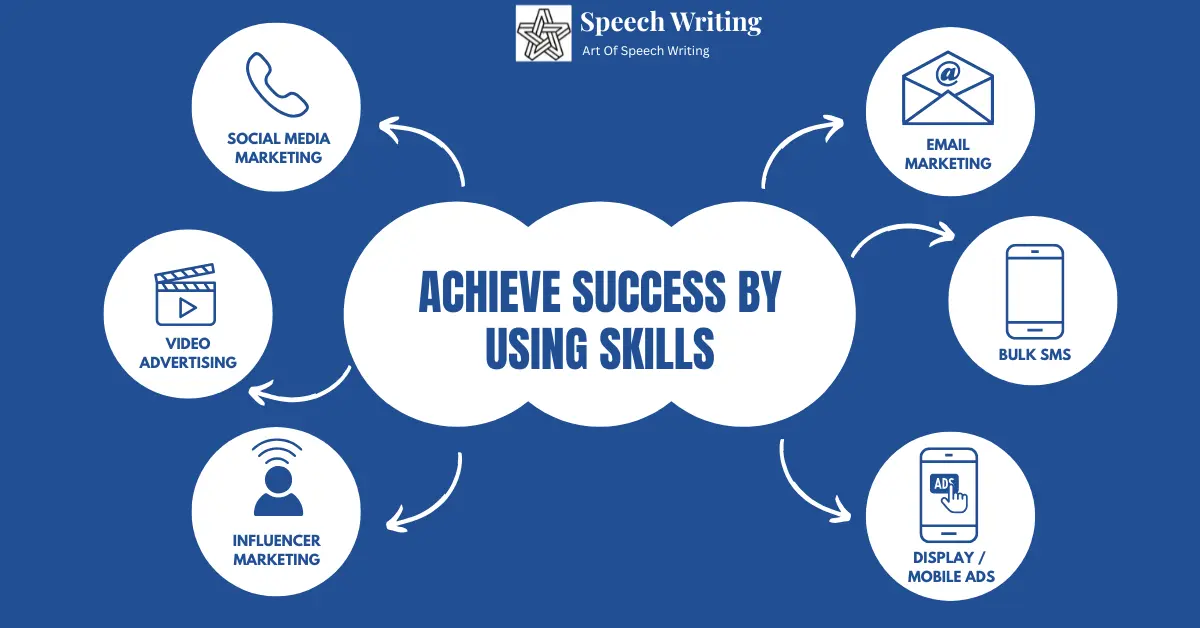 achieve success by using skills
