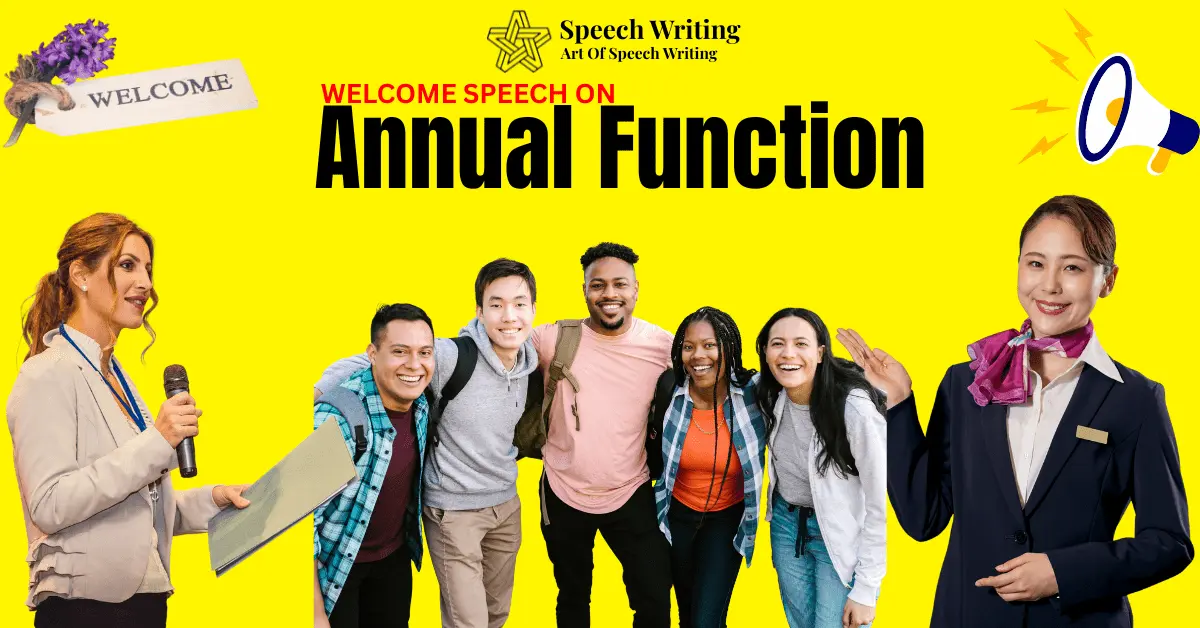 welcome speech on annual function
