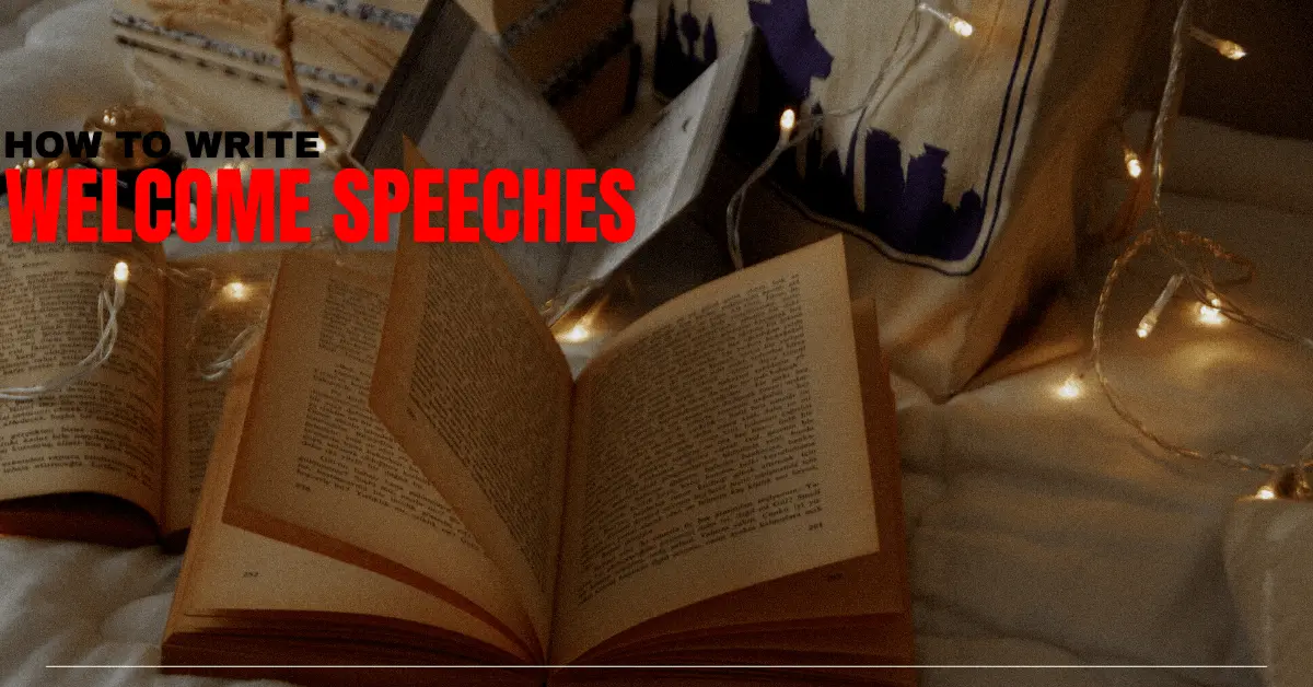 WELCOME SPEECHES
