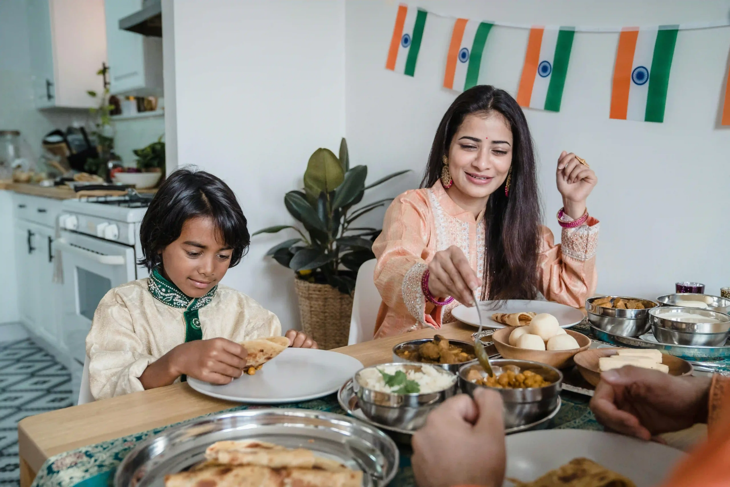 Independence Day – A New Covenant independence day 1 women serve meal to child on independance day,which show love with poor people